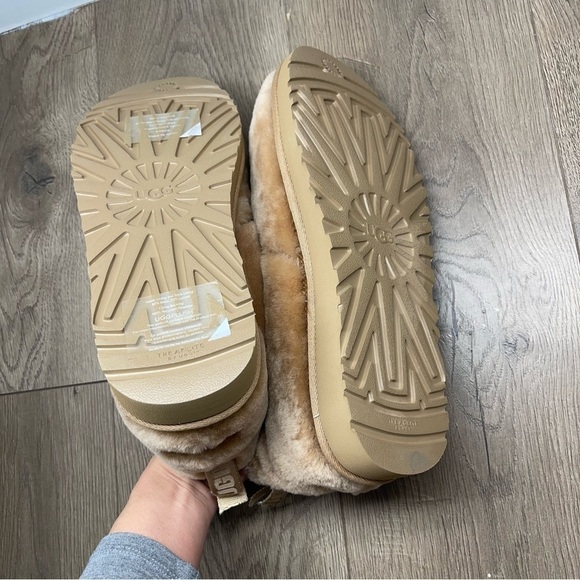 UGG Neumel Cozy Shearling Sheepskin Upper Boots Lace Up Camel Tan Size 11 Men’s main image 7